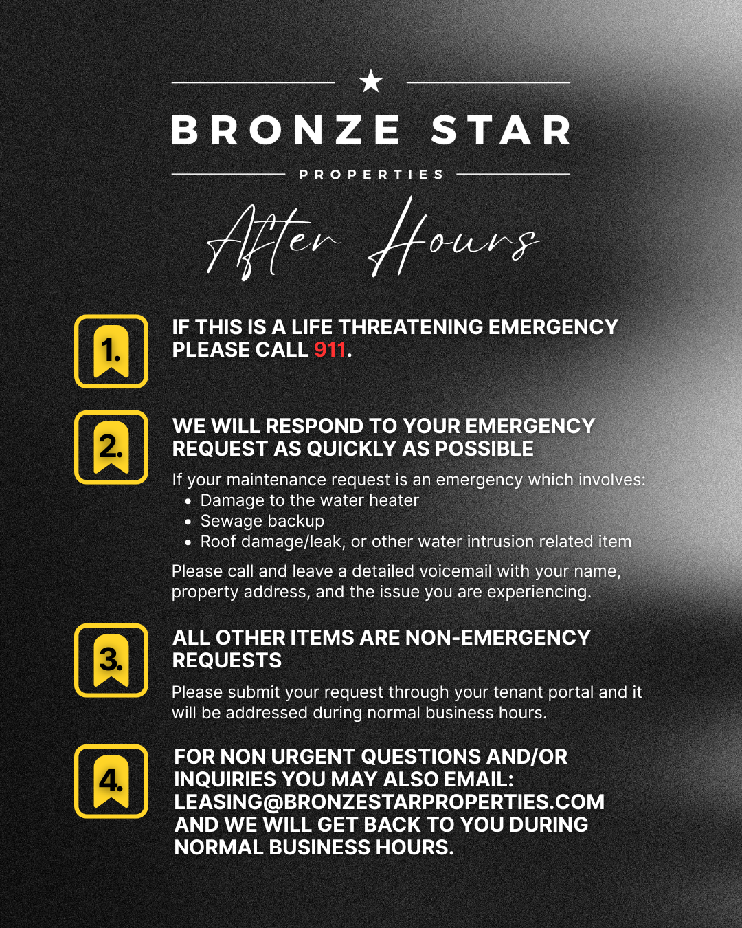 After Hours Service